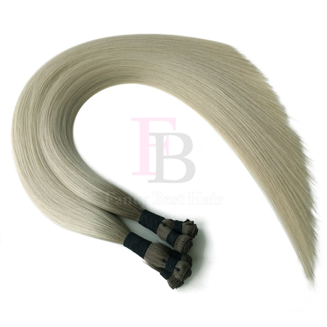 #T7-M60/ice Rooted Balayage Hand Tied Weft